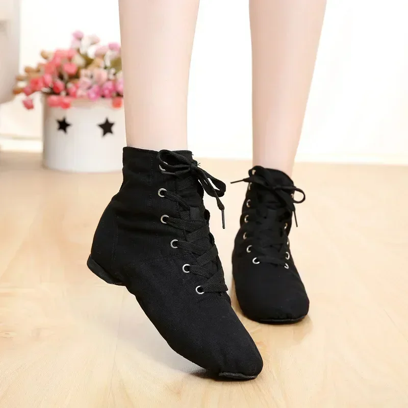 Women'S Xc Shoes - Coupons Damen-Tanzschuh aus Segeltuch zum Schnüren,