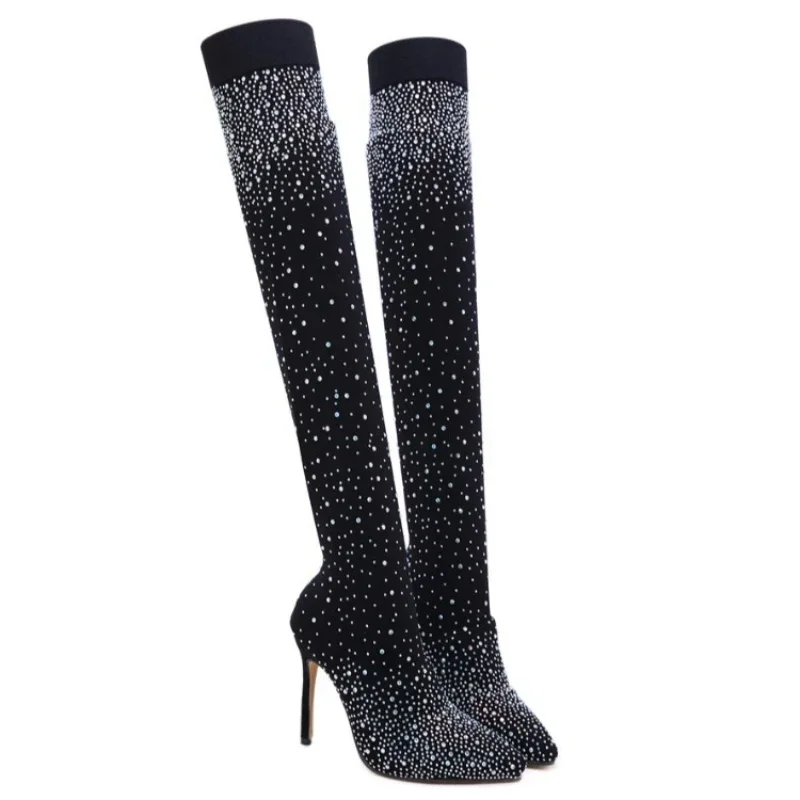 Sock Boot Women - Sexy Overknee Stiefel für Frauen Stretch