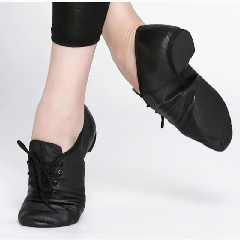 Women'S Xc Shoes - Schwarzer, hellbrauner Tanzschuh zum Schnüren aus
