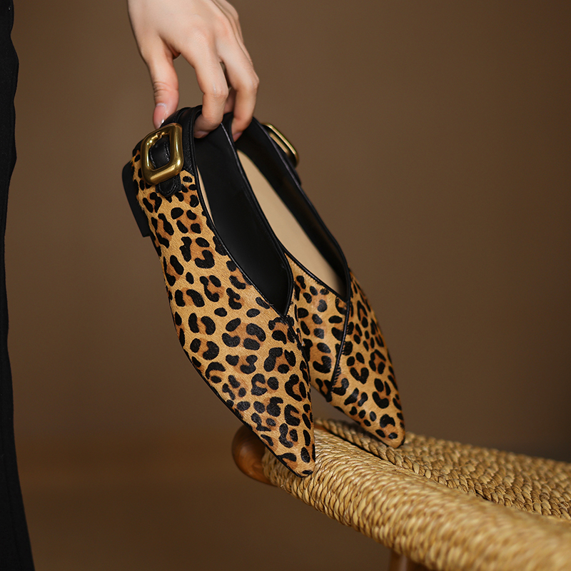 Pointed Toe Flat - 2026 neue Frühjahr Trend Echtes Leder