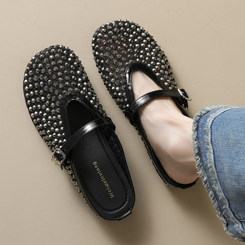Mule Slip On - Mesh Strass Marke Hausschuhe Frauen Sommer