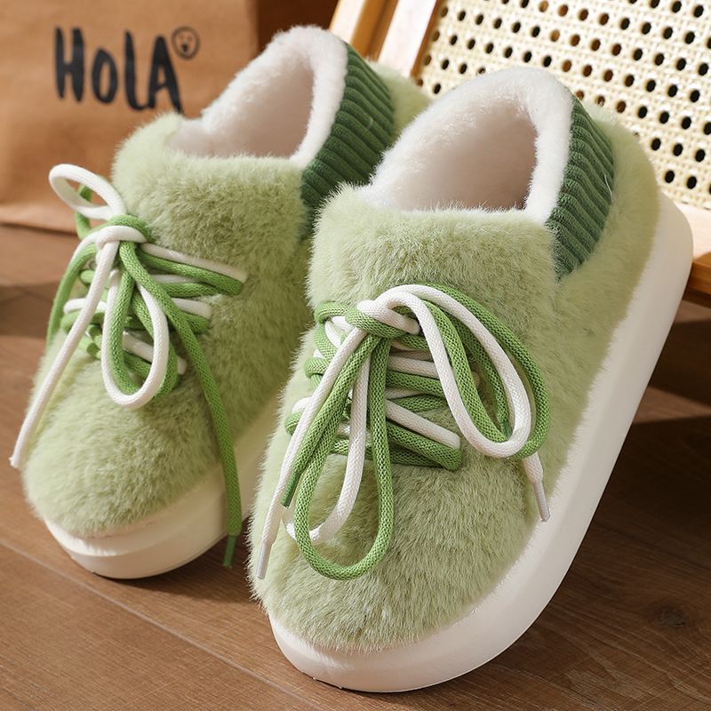 Women Shoes For Winter - Neue stereoskopische Vollwickel-Hausschuhe für Zuhause, flauschige