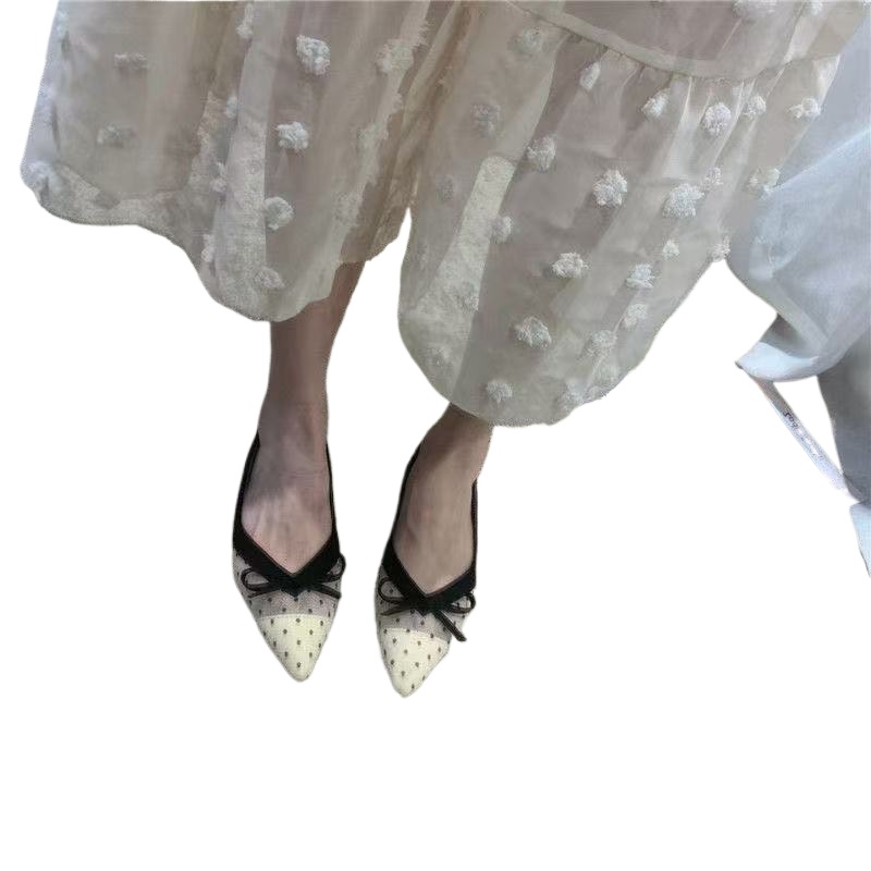 Pointed Toe Flat - 2026 Sommer Neu Polka Dot Einzelschuh