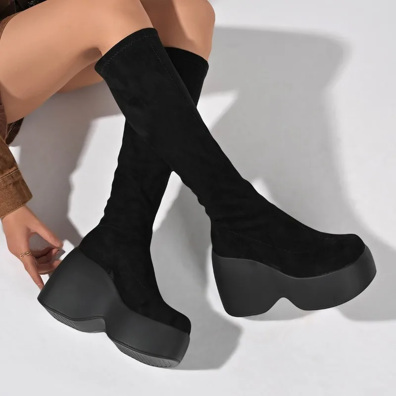 Sock Boot Women - Winter Neue Dünne Plus Größe Dehnbare