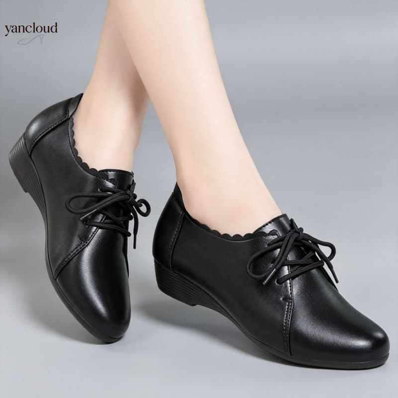 Oxford Lace Up Women - Übergrößen 35-43, vielseitige, bequeme Oxford-Schuhe für