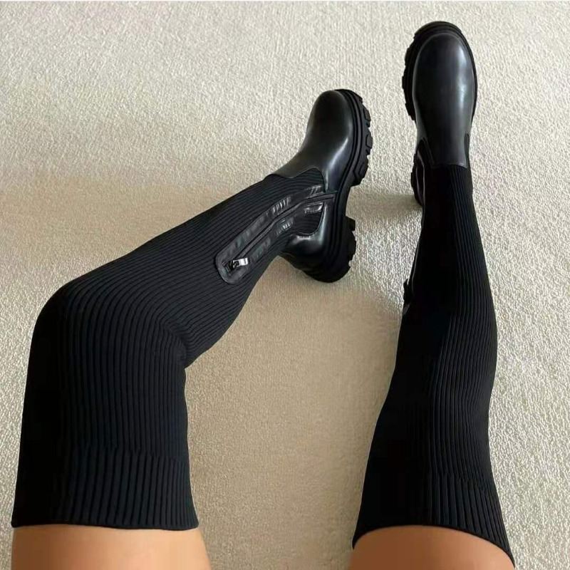 Sock Boot Women - 2025, Winter Schuhe Frauen Socken Stiefel