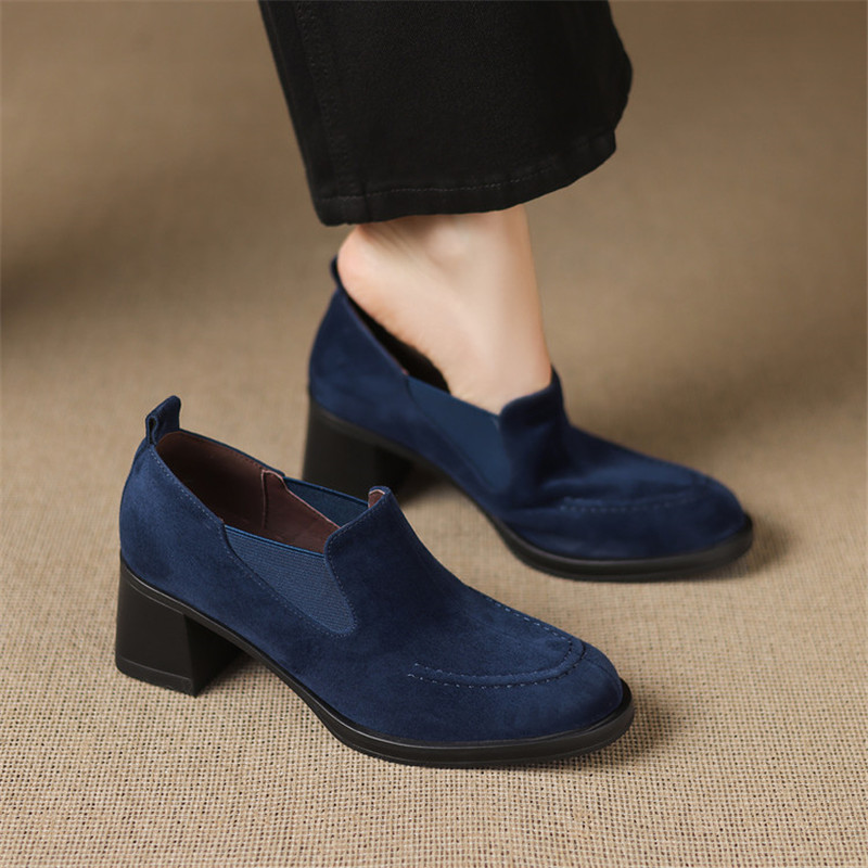 Women'S Shoes Navy Blue - Neue Frühling/Herbst Schafe Wildleder Frauen Schuhe