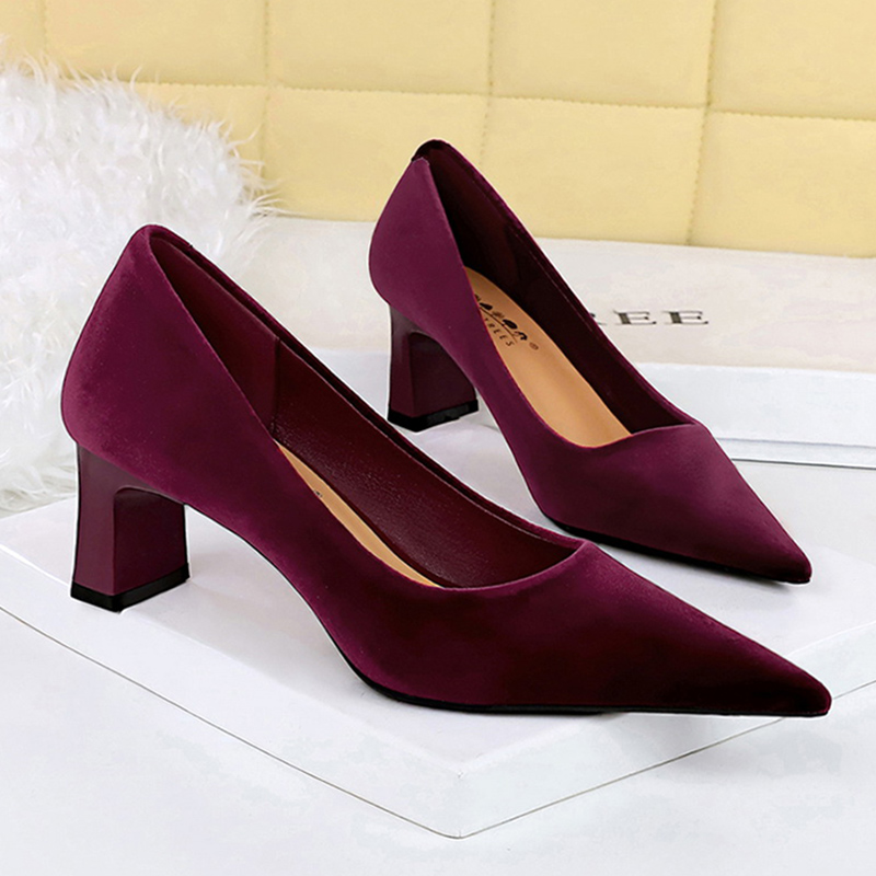 Damen Neue Glamouröse Samt-Pum – Women'S Shoes Navy Blue Bewertung und Preis