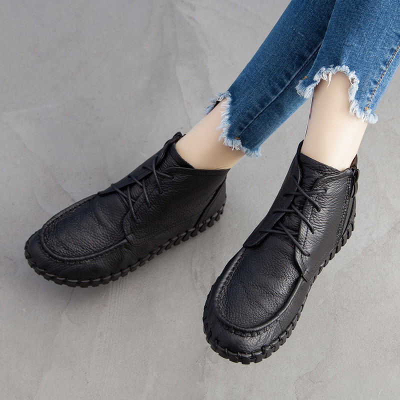 Echt lederstiefel Damen Herbst – Oxford Lace Up Women Bewertung und Preis