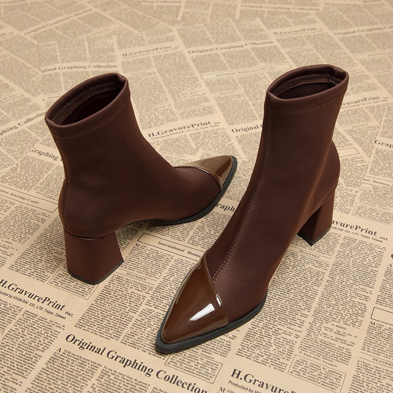 Braune Damen-Knöchel-High-Heel – Women Shoes Nb Bewertung und Preis