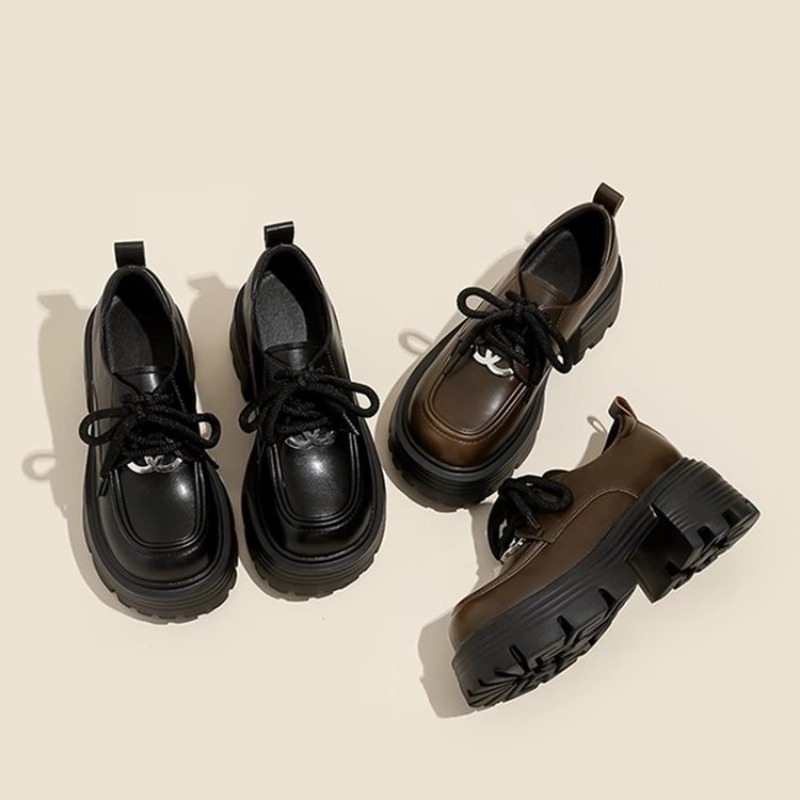 Weiße Plateau-Oxford-Schuhe fü – Oxford Lace Up Women Bewertung und Preis