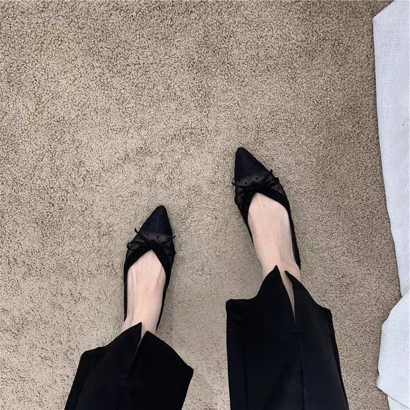 2026 Sommer Neu Polka Dot Einz – Pointed Toe Flat Bewertung und Preis
