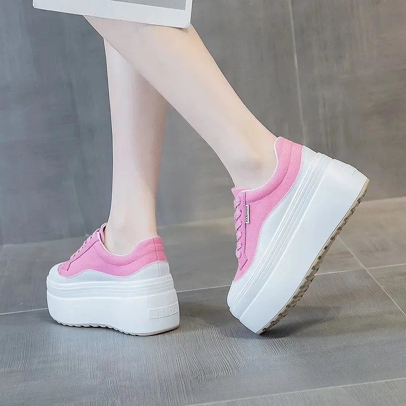 8cm Neue Leinwand Echtes Leder – Women'S Shoes Com Bewertung und Preis