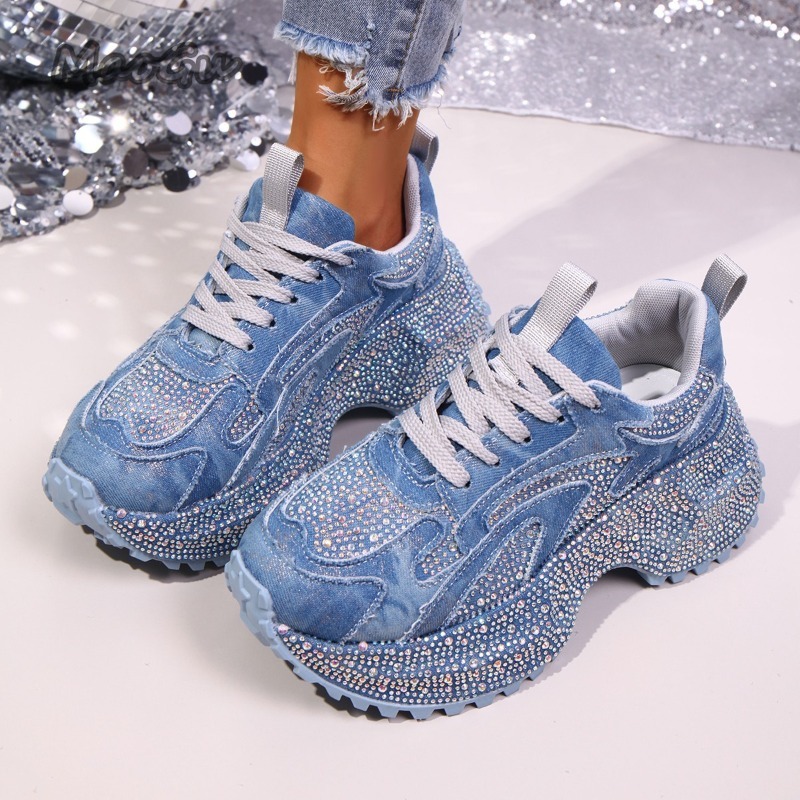 Mode Strass frauen Chunky Turn – Women'S Shoes Com Bewertung und Preis