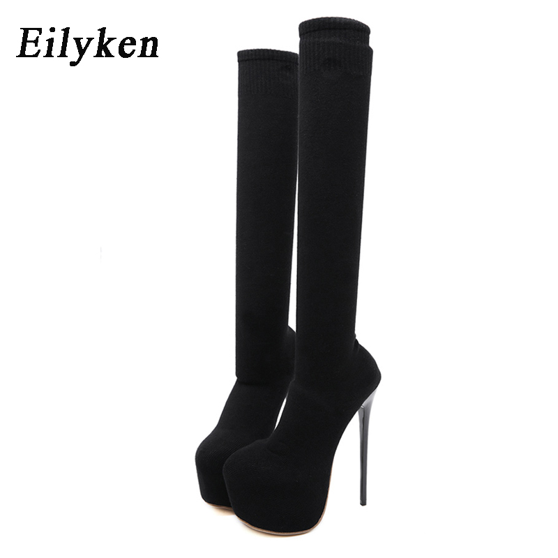 Eilyken Mode Plattform Stretch – Sock Boot Women Bewertung und Preis