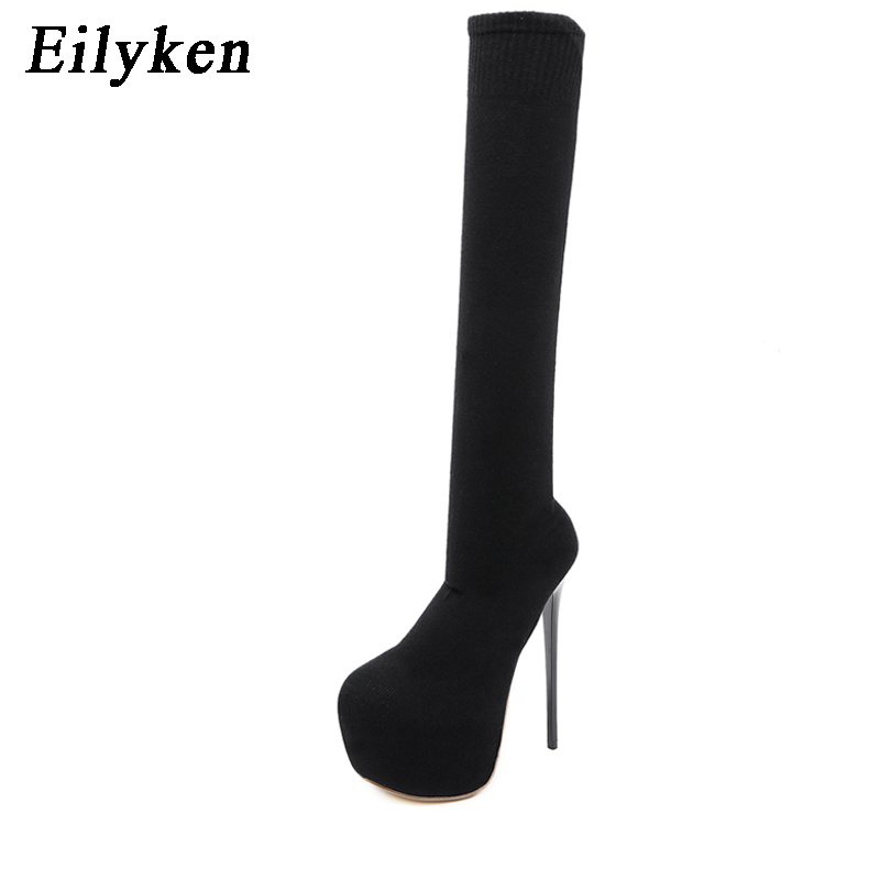 Eilyken Mode Plattform Stretch – Sock Boot Women Bewertung und Preis