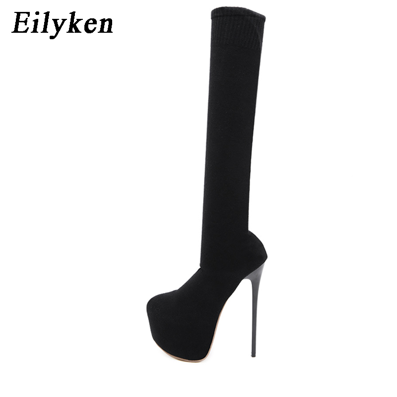 Eilyken Mode Plattform Stretch – Sock Boot Women Bewertung und Preis