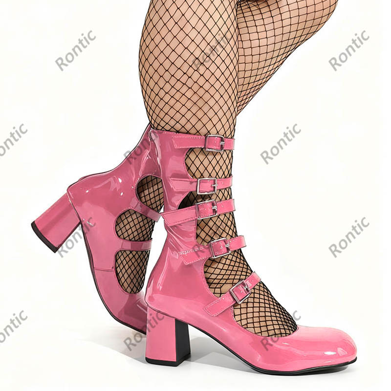 Blaue Gothic-Stiefel aus Lackl – Women'S Shoes Navy Blue Bewertung und Preis