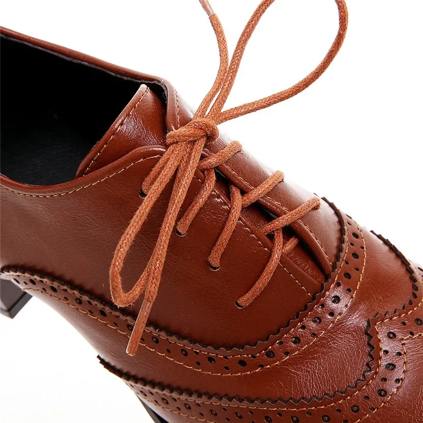 Britische Damen-Oxfords, hoher – Oxford Lace Up Women Bewertung und Preis