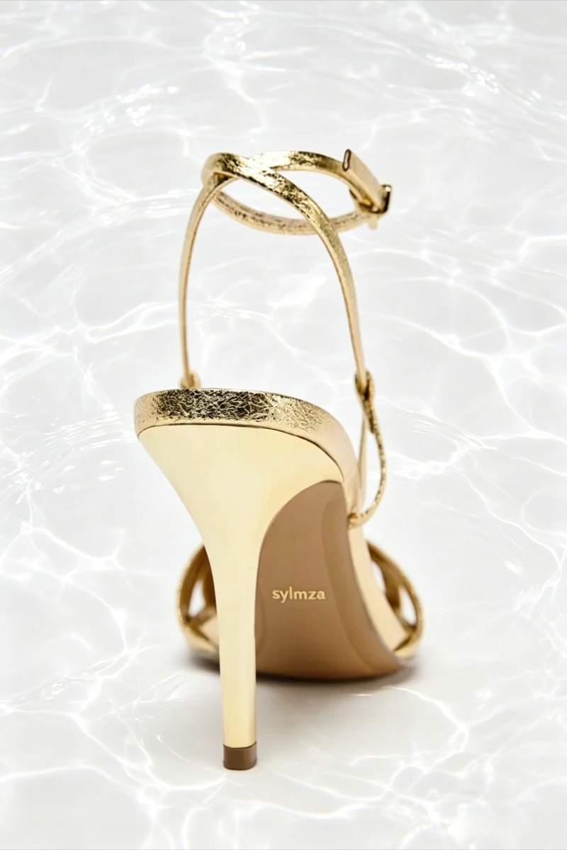 Mode Gold Dünnen Absätzen Sand – Women Shoes Luxury Brand Bewertung und Preis