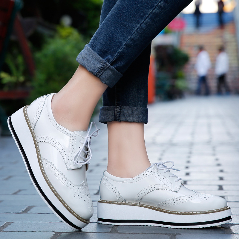Frauen Müßiggänger Schuhe Lede – Oxford Lace Up Women Bewertung und Preis