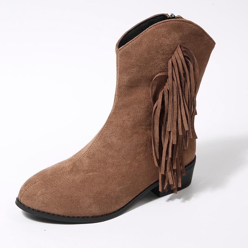 Damen-Retro-Fransen-Wildleder, – Women'S Shoes In Wide Width Bewertung und Preis